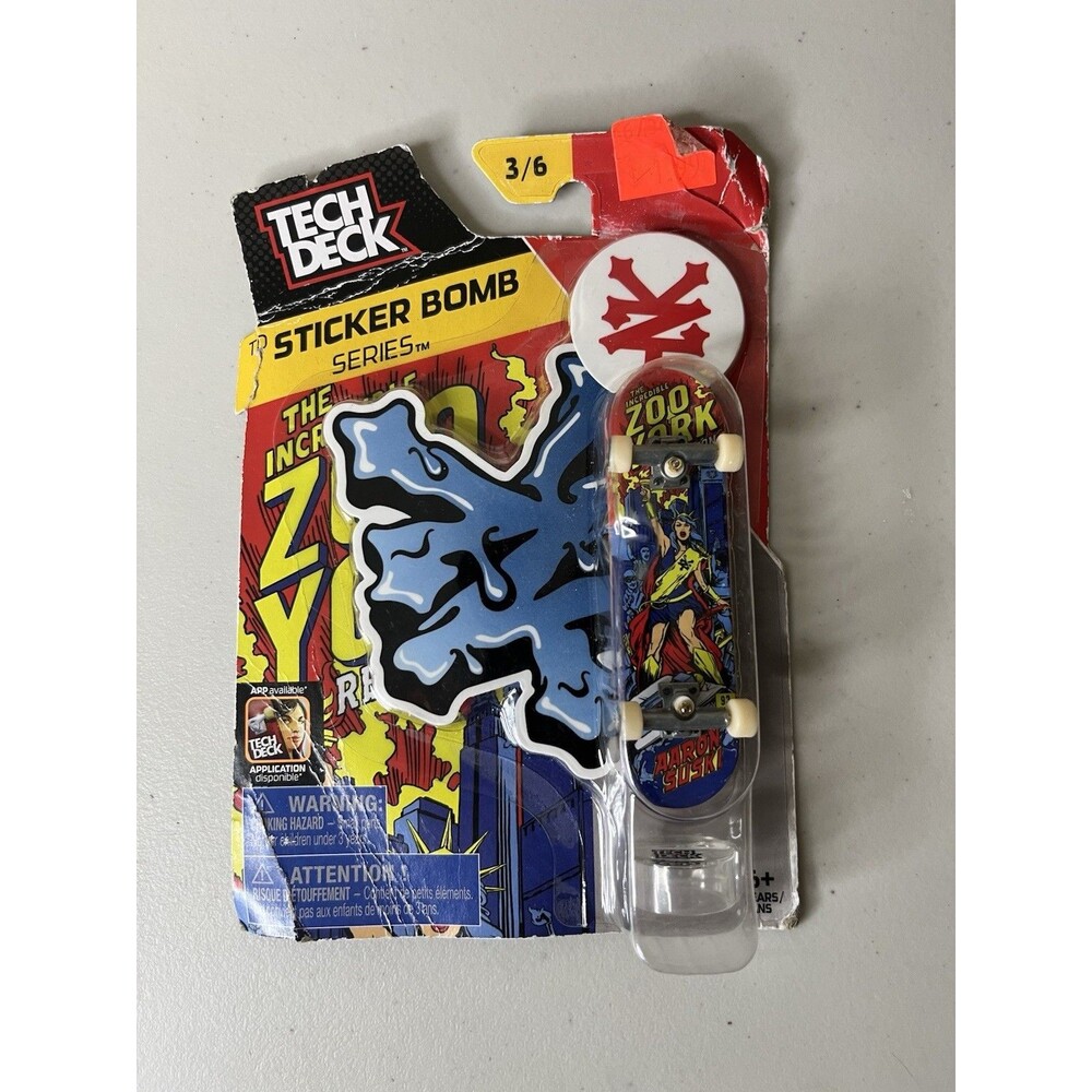 Tech Deck ZOOYORK Sticker Bomb Series 3/6 Fingerboard New